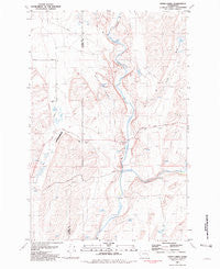 Honn Lakes Washington Historical topographic map, 1:24000 scale, 7.5 X 7.5 Minute, Year 1981