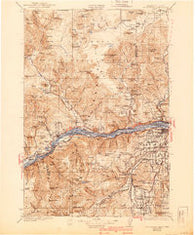 Hood River Oregon Historical topographic map, 1:125000 scale, 30 X 30 Minute, Year 1929