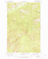 Hoodoo Peak Washington Historical topographic map, 1:24000 scale, 7.5 X 7.5 Minute, Year 1969