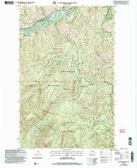 Hoodoo Peak Washington Historical topographic map, 1:24000 scale, 7.5 X 7.5 Minute, Year 2002