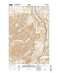 Hooper Washington Current topographic map, 1:24000 scale, 7.5 X 7.5 Minute, Year 2014