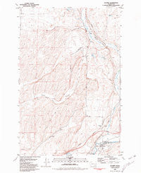 Hooper Washington Historical topographic map, 1:24000 scale, 7.5 X 7.5 Minute, Year 1981