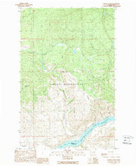 Hopkins Canyon Washington Historical topographic map, 1:24000 scale, 7.5 X 7.5 Minute, Year 1989