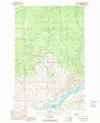 Hopkins Canyon Washington Historical topographic map, 1:24000 scale, 7.5 X 7.5 Minute, Year 1989