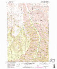 Hopkins Ridge Washington Historical topographic map, 1:24000 scale, 7.5 X 7.5 Minute, Year 1967