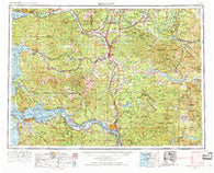 Hoquiam Washington Historical topographic map, 1:250000 scale, 1 X 2 Degree, Year 1958