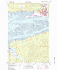 Hoquiam Washington Historical topographic map, 1:24000 scale, 7.5 X 7.5 Minute, Year 1957