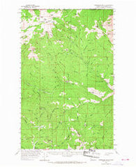 Horseshoe Basin Washington Historical topographic map, 1:62500 scale, 15 X 15 Minute, Year 1956