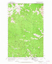 Horseshoe Basin Washington Historical topographic map, 1:62500 scale, 15 X 15 Minute, Year 1956