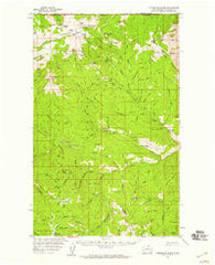 Horseshoe Basin Washington Historical topographic map, 1:62500 scale, 15 X 15 Minute, Year 1956