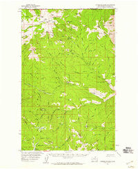 Horseshoe Basin Washington Historical topographic map, 1:62500 scale, 15 X 15 Minute, Year 1956
