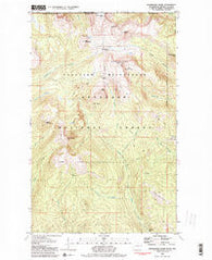 Horseshoe Basin Washington Historical topographic map, 1:24000 scale, 7.5 X 7.5 Minute, Year 1981