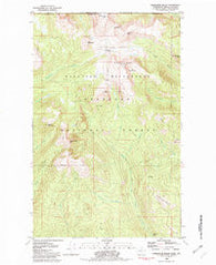 Horseshoe Basin Washington Historical topographic map, 1:24000 scale, 7.5 X 7.5 Minute, Year 1981
