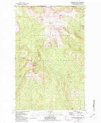 Horseshoe Basin Washington Historical topographic map, 1:24000 scale, 7.5 X 7.5 Minute, Year 1981