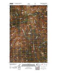 Horseshoe Basin Washington Historical topographic map, 1:24000 scale, 7.5 X 7.5 Minute, Year 2011