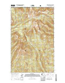 Horseshoe Basin Washington Current topographic map, 1:24000 scale, 7.5 X 7.5 Minute, Year 2014