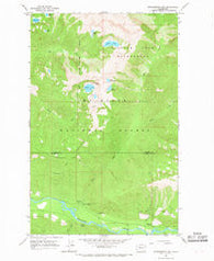 Huckleberry Mtn Washington Historical topographic map, 1:24000 scale, 7.5 X 7.5 Minute, Year 1966
