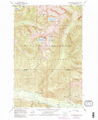 Huckleberry Mtn Washington Historical topographic map, 1:24000 scale, 7.5 X 7.5 Minute, Year 1966