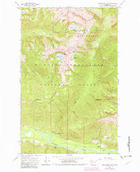 Huckleberry Mtn Washington Historical topographic map, 1:24000 scale, 7.5 X 7.5 Minute, Year 1966