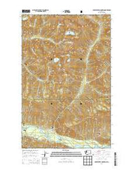 Huckleberry Mountain Washington Current topographic map, 1:24000 scale, 7.5 X 7.5 Minute, Year 2014