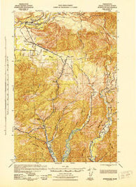 Humptulips Washington Historical topographic map, 1:62500 scale, 15 X 15 Minute, Year 1943
