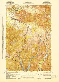 Humptulips Washington Historical topographic map, 1:62500 scale, 15 X 15 Minute, Year 1943