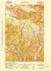 Humptulips Washington Historical topographic map, 1:62500 scale, 15 X 15 Minute, Year 1943