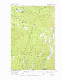 Humptulips Washington Historical topographic map, 1:62500 scale, 15 X 15 Minute, Year 1955