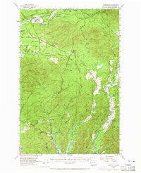 Humptulips Washington Historical topographic map, 1:62500 scale, 15 X 15 Minute, Year 1955