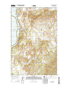 Hunters Washington Current topographic map, 1:24000 scale, 7.5 X 7.5 Minute, Year 2014