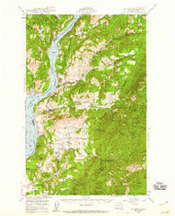 Hunters Washington Historical topographic map, 1:62500 scale, 15 X 15 Minute, Year 1948