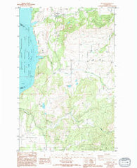 Hunters Washington Historical topographic map, 1:24000 scale, 7.5 X 7.5 Minute, Year 1985