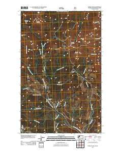 Hurley Peak Washington Historical topographic map, 1:24000 scale, 7.5 X 7.5 Minute, Year 2011