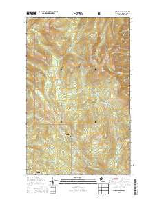 Hurley Peak Washington Current topographic map, 1:24000 scale, 7.5 X 7.5 Minute, Year 2014