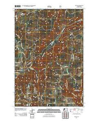 Husum Washington Historical topographic map, 1:24000 scale, 7.5 X 7.5 Minute, Year 2011