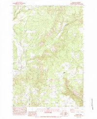 Husum Washington Historical topographic map, 1:24000 scale, 7.5 X 7.5 Minute, Year 1983