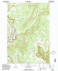 Husum Washington Historical topographic map, 1:24000 scale, 7.5 X 7.5 Minute, Year 1994