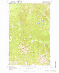 Illabot Peaks Washington Historical topographic map, 1:24000 scale, 7.5 X 7.5 Minute, Year 1966