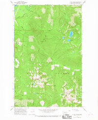 Illabot Peaks Washington Historical topographic map, 1:24000 scale, 7.5 X 7.5 Minute, Year 1966