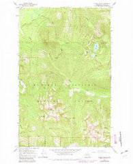 Illabot Peaks Washington Historical topographic map, 1:24000 scale, 7.5 X 7.5 Minute, Year 1966