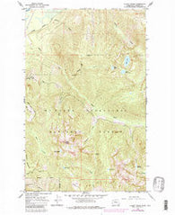 Illabot Peaks Washington Historical topographic map, 1:24000 scale, 7.5 X 7.5 Minute, Year 1966