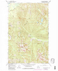 Illabot Peaks Washington Historical topographic map, 1:24000 scale, 7.5 X 7.5 Minute, Year 1966