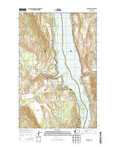 Inchelium Washington Current topographic map, 1:24000 scale, 7.5 X 7.5 Minute, Year 2014