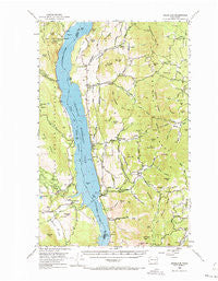 Inchelium Washington Historical topographic map, 1:62500 scale, 15 X 15 Minute, Year 1950