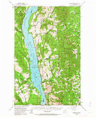 Inchelium Washington Historical topographic map, 1:62500 scale, 15 X 15 Minute, Year 1950