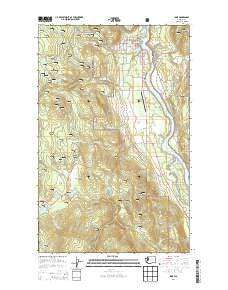 Ione Washington Current topographic map, 1:24000 scale, 7.5 X 7.5 Minute, Year 2014