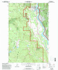 Ione Washington Historical topographic map, 1:24000 scale, 7.5 X 7.5 Minute, Year 1992