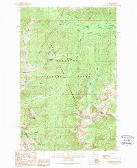 Jack Ridge Washington Historical topographic map, 1:24000 scale, 7.5 X 7.5 Minute, Year 1989