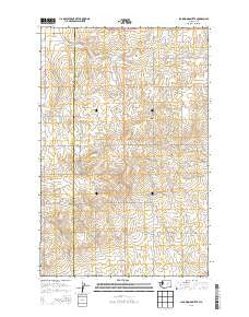Jack Woods Butte Washington Current topographic map, 1:24000 scale, 7.5 X 7.5 Minute, Year 2013