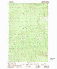 Jackknife Mtn Washington Historical topographic map, 1:24000 scale, 7.5 X 7.5 Minute, Year 1985